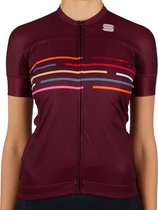 Sportful Short Sleeve Fietsshirt Dames - Rood - Maat L