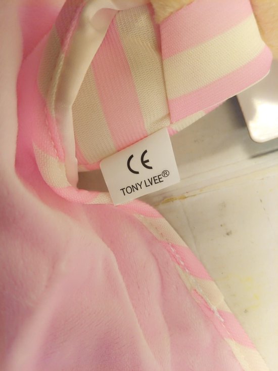 Set van 2 stuks Knuffeldoekjes - Doudou - 55 cm op 55 cm -  merk LVEE ®- beertje roze - Tony Lvee ®