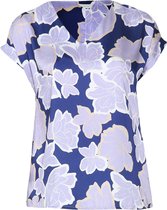 Promiss - Female - Satijnachtige blouse met bloemenprint  - Lila