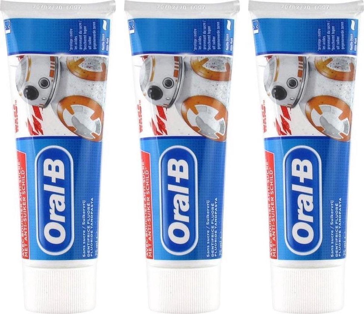 Oral B Star Wars Tandpasta 6+ Voordeelbox - 3 x 75 ml