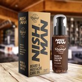 Nish Man- Beard & Mustache Care Oil- Baard en Snor verzorgende Olie