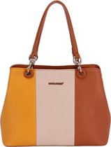 David Jones Dames Handtas - Cognac Multi