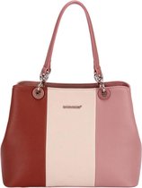David Jones Dames Handtas -Donker roze -Multi