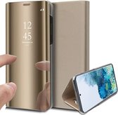 Hoesje geschikt voor Samsung S20 FE FE - Book Case Spiegel Wallet Goud
