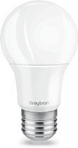 BRAYTRON-LED LAMP-WARM WHITE-ADVANCE-15W-E27-A65-3000K-ROND-THERMOPLASTIC-ENERGY BESPAREND