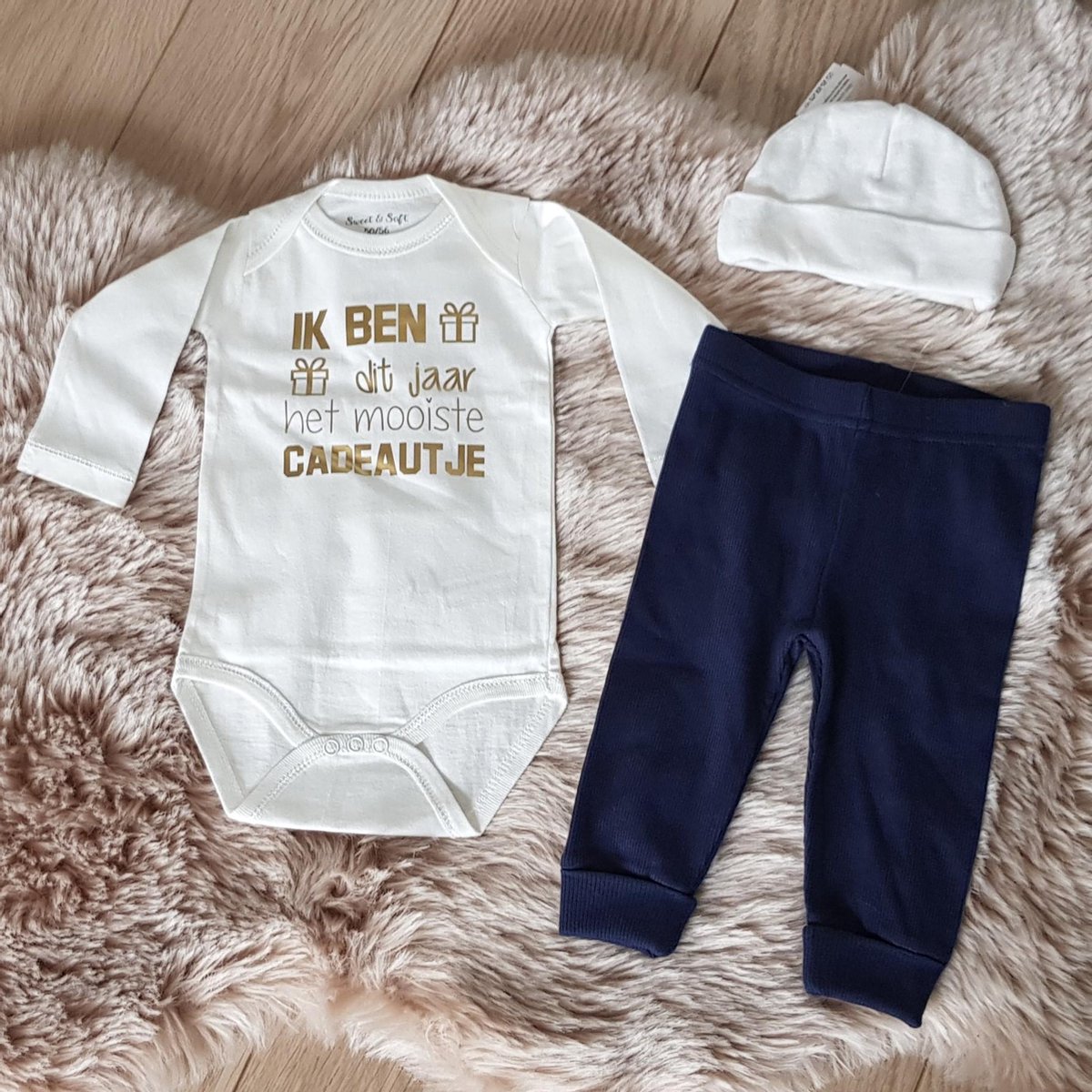 Goedkoopste Baby cadeau geboorte meisje jongen set met tekst aanstaande zwanger kledingset pasgeboren unisex Bodysuit | babykleding Huispakje | Kraamkado | Gift Set babyset kraamcadeau pakje babygeschenk babygeschenkset kraampakket