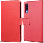 Samsung Galaxy A70 hoesje - Book Wallet Case - rood