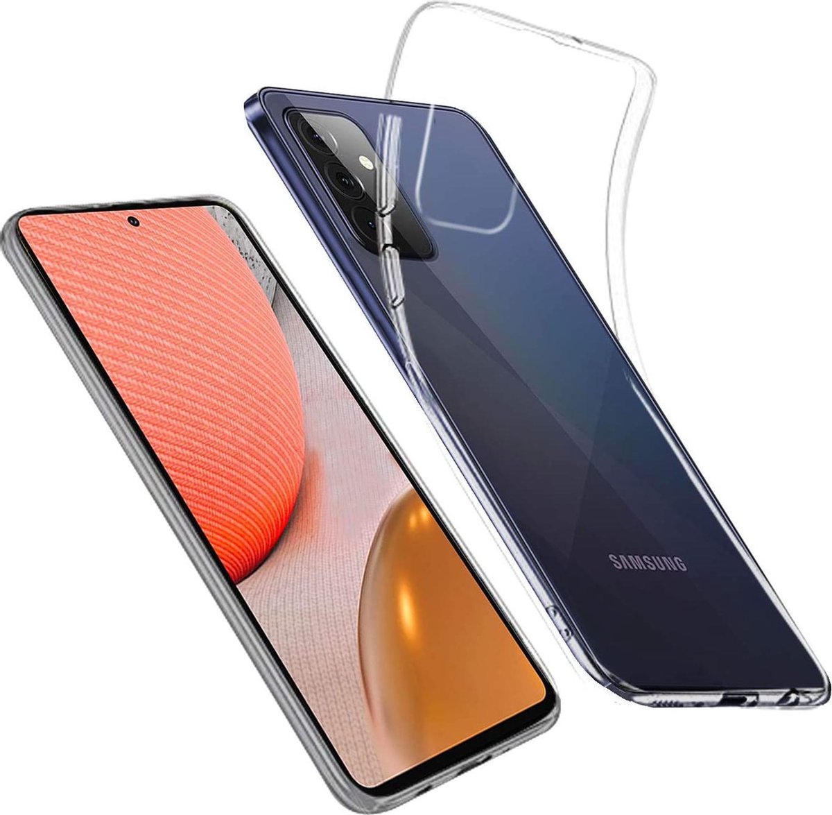 Soft Backcover Hoesje Geschikt voor: Samsung Galaxy A52 (4G & 5G) / A52s - Silicone - Transparant