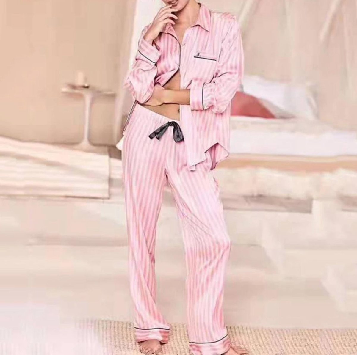 Merry Style Pyjama Ensemble Haut et Bas Vêtements dIntérieur Manches Longues Femme 91LW1 