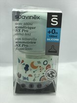 Suavinex Forest Slow Flow Blauw 150ml Silicone Fles SXSFX1072601