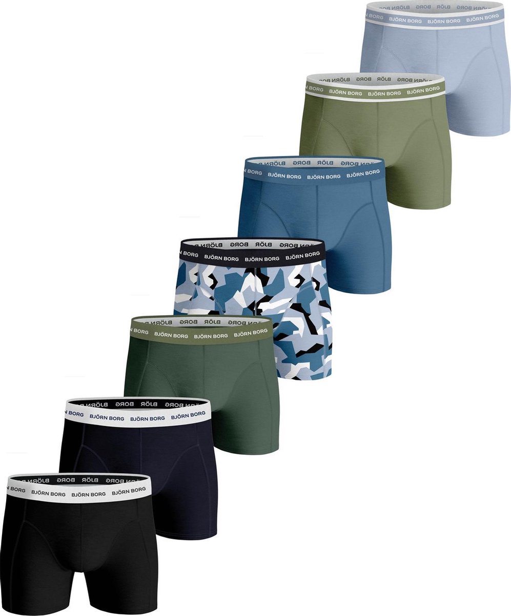 Björn Borg Nordic Camo Onderbroek - Mannen - blauw/groen/zwart/wit