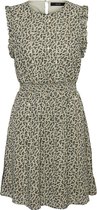 Vero Moda VMPENNY S/L SHORT DRESS WVN RPT Desert Sage Dames jurk - Maat M