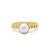 Melano Twisted Let's Love ring set - dames - goudkleurig - maat 58