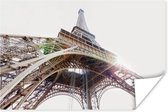 Poster De Eiffeltoren met een zonnestraal door het ijzeren geraamte - 180x120 cm XXL