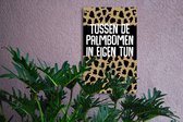 Tuinposter - 60 x 80 cm - Palmboom - tuindoek - poster