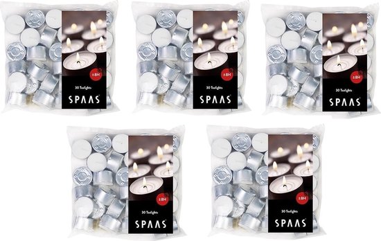 Bougies chauffe- Spaas - 8 heures de combustion -150 piecesstuk