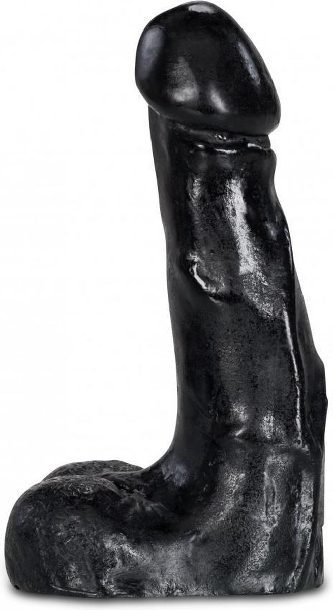 Goedkoopste XXLTOYS - Issa - Dildo - Inbrenglengte 14 X 4 cm - Black - Uniek Design Realistische Dildo – Stevige Dildo – voor Diehards only - Made in Europe