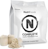 Nutrifoodz Complete® Maaltijdshake Vanille - 28 porties - Vegan - geen soja – met BCAA’s
