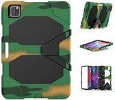 Phreeze Heavy Duty Tabletcover Hoes - Geschikt voor iPad Air 4 2020 - 10.9 Inch - Schokbestendige Stevige Hoes - Extreme Bescherming - Camouflage