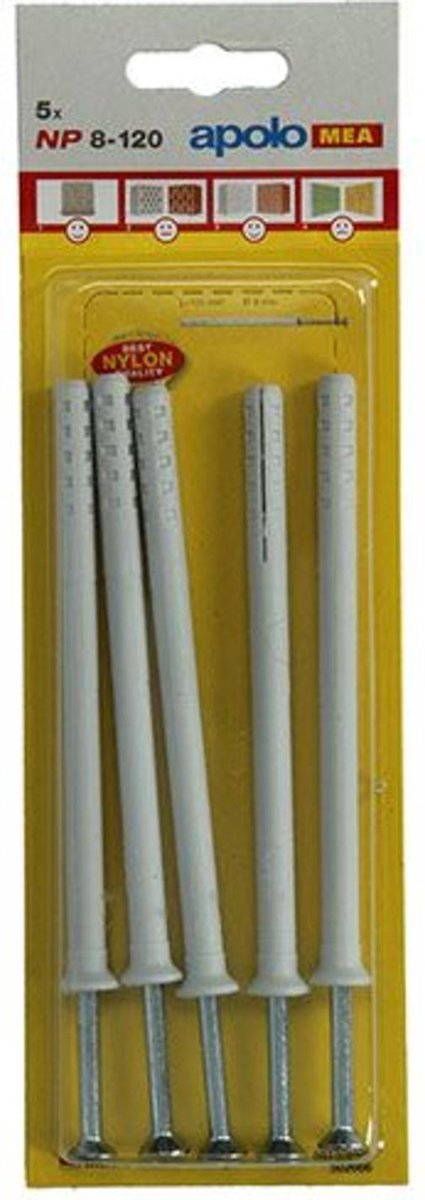 Plug Mea 5 Nylon Nagelpluggen Np 502666 8X120Mm