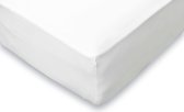 Hoeslaken Elegance Jersey Katoen Stretch 35cm Plongée - blanc 160x210/220cm - Lits Jumeaux