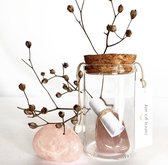 Jar of Love - Rose Quartz (gemstone, crystal, tumbled, giving, receiving, christmas, christmas present)