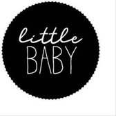 sticker Little Baby sluitzegels cadeausticker geboorte kaartje 12 stuks