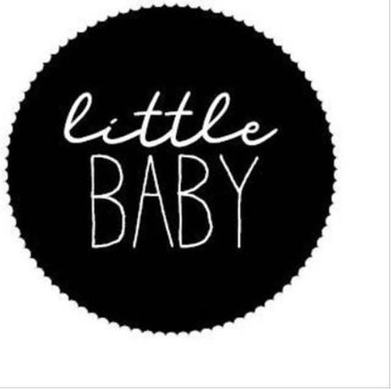 sticker Little Baby sluitzegels cadeausticker geboorte kaartje 12 stuks