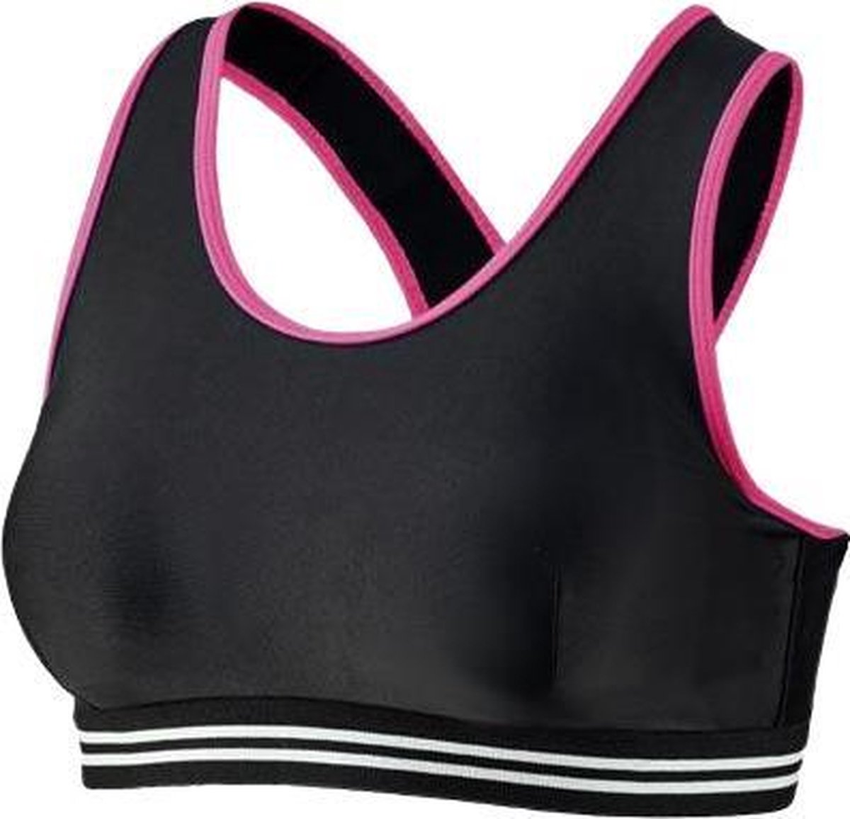 BECO Bikinitop Beactive B/c-cup Dames - Polyamide - Zwart/roze - Maat 34