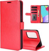 Samsung Galaxy A52 - A52s hoesje - MobyDefend Wallet Book Case (Sluiting Achterkant) - Rood - GSM Hoesje - Telefoonhoesje Geschikt Voor Samsung Galaxy A52 - Galaxy A52s