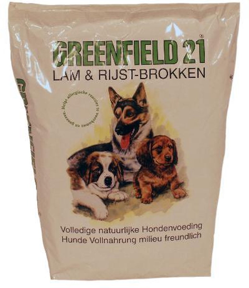 greenfield 21 Greenfield 21 Adult Brokken - Lam & Rijst - Hondenvoer - 10 kg
