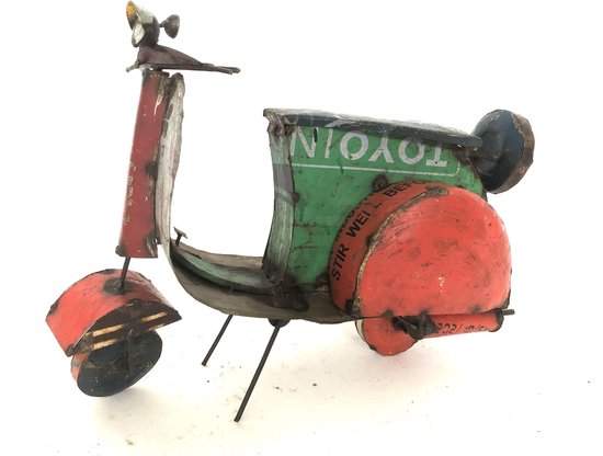 scooter old iron | 42x17x30 | mix colour- handmade- handgemaakt