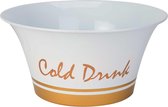 Cosy en trendy Cold Drinks Partybowl - Wit-Goud - D41xh20cm - Inox en Yourkitchen E-kookboek