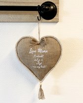 Jute hart met tekst | Moederdag Cadeau | Cadeau Voor Moeder | Mama | Moeder | Voor De Liefste Mama  |Verjaardag Moeder