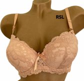 Dames BH push up met kant 80B beige