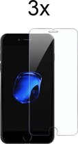 iPhone 7 Plus Screenprotector - Beschermglas iPhone 8 Plus Screenprotector - iPhone 6/6S Screen Protector Glas - 3 stuks