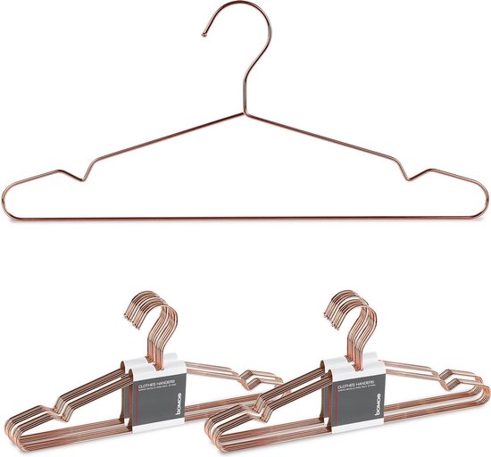 ABHENG AIY0380J Kleerhangers, 80 stuks, roestvrijstalen