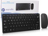 Draadloze Toetsenbord met Muis Set – Oplaadbaar – 2.4 Ghz – USB Transmitter – QWERTY – Laptop, PC & Tablet – Zwart