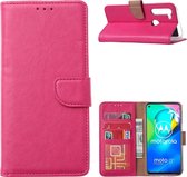 Xssive Hoesje voor Motorola Moto G8 - Book Case - Pink