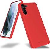 Samsung Galaxy S21 Plus Hoesje - Soft Feeling Case - Back Cover - Rood