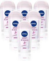 Nivea Deodorant Stick - Pearl & Beauty - 6 x 40 ml
