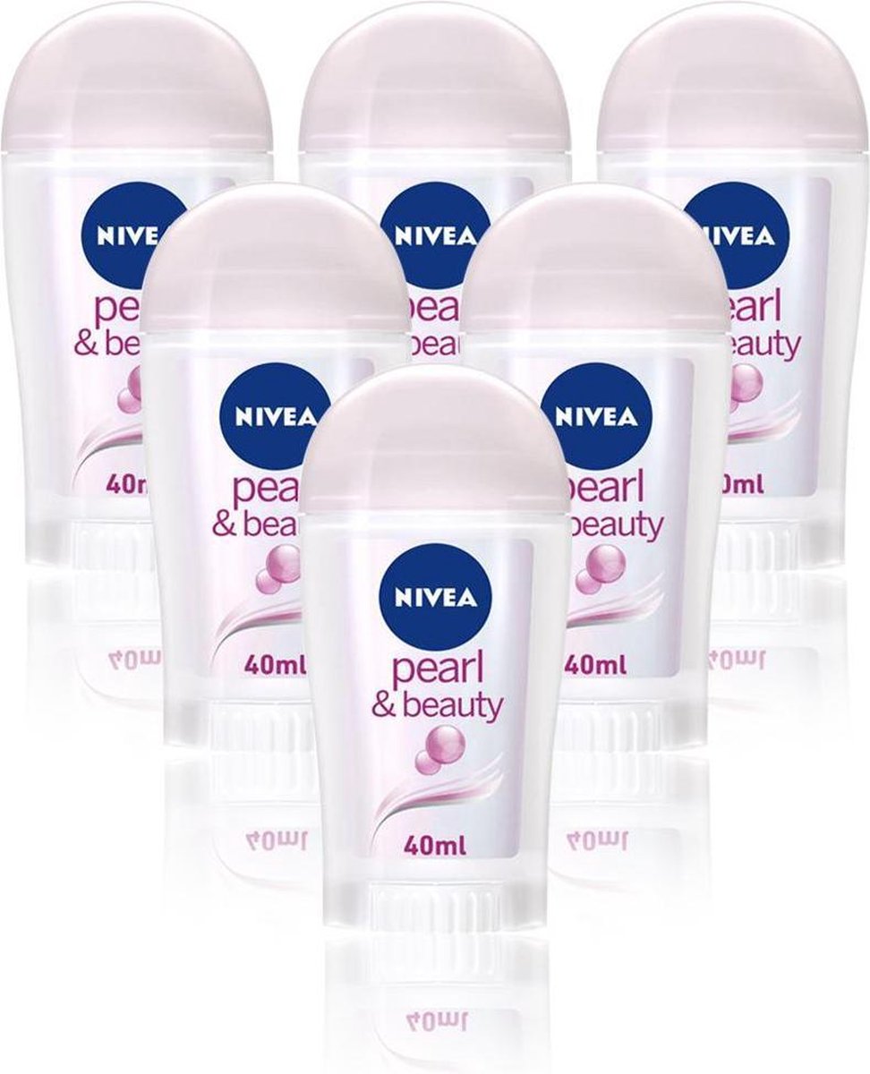 Nivea Deodorant Stick - Pearl & Beauty - 6 x 40 ml - NIVEA