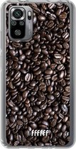 6F hoesje - geschikt voor Xiaomi Redmi Note 10S -  Transparant TPU Case - Dark Roast #ffffff