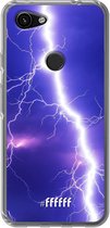 6F hoesje - geschikt voor Google Pixel 3a -  Transparant TPU Case - Thunderbolt #ffffff