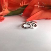 Ring Knoop - 925 Sterling Zilver - verstelbaar