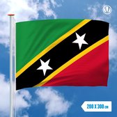 Vlag Saint Kitts en Nevis 200x300cm