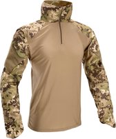 Defcon 5 Shirt Combat Heren Katoen/polyester Beige/groen Maat M