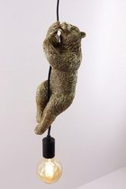 Light & Living hanglamp | Beer Bear  Goud Zwart | 35 cm