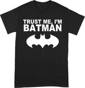 Batman Trust Me T-Shirt Zwart