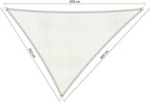 Shadow Comfort® Ongelijkzijdige Schaduwdoek - UV Bestendig - Zonnedoek - 350 x 400 x 450 CM - Arctic White